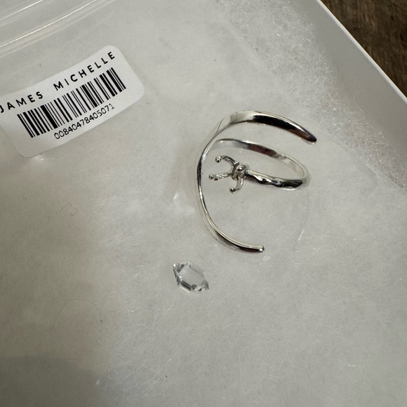 James Michelle silver ECLIPSE HERKIMER RING. Sz 5. Read below! - Picture 11 of 14